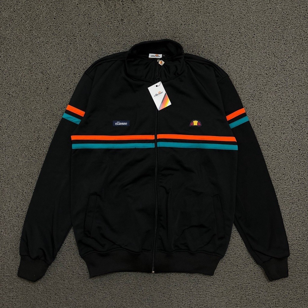 JAKET TRACKTOP CASUAL BRAND PREMIUM AUTHENTIC PRIA WANITA SWEATER CREWNECK LOGO BORDIR UNISEX