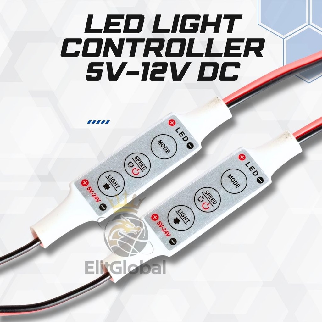 Modul LED Dimmer + Strobo | Pengatur Kedap-Kedip Lampu DC 5V–12V