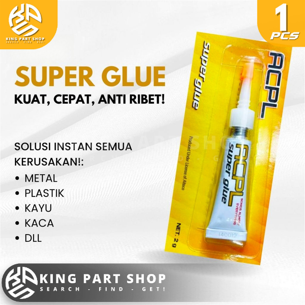 Lem Super Glue Serbaguna - Lem Kaca Plastik Kayu Sepatu Super Kuat - Lem Serba Guna