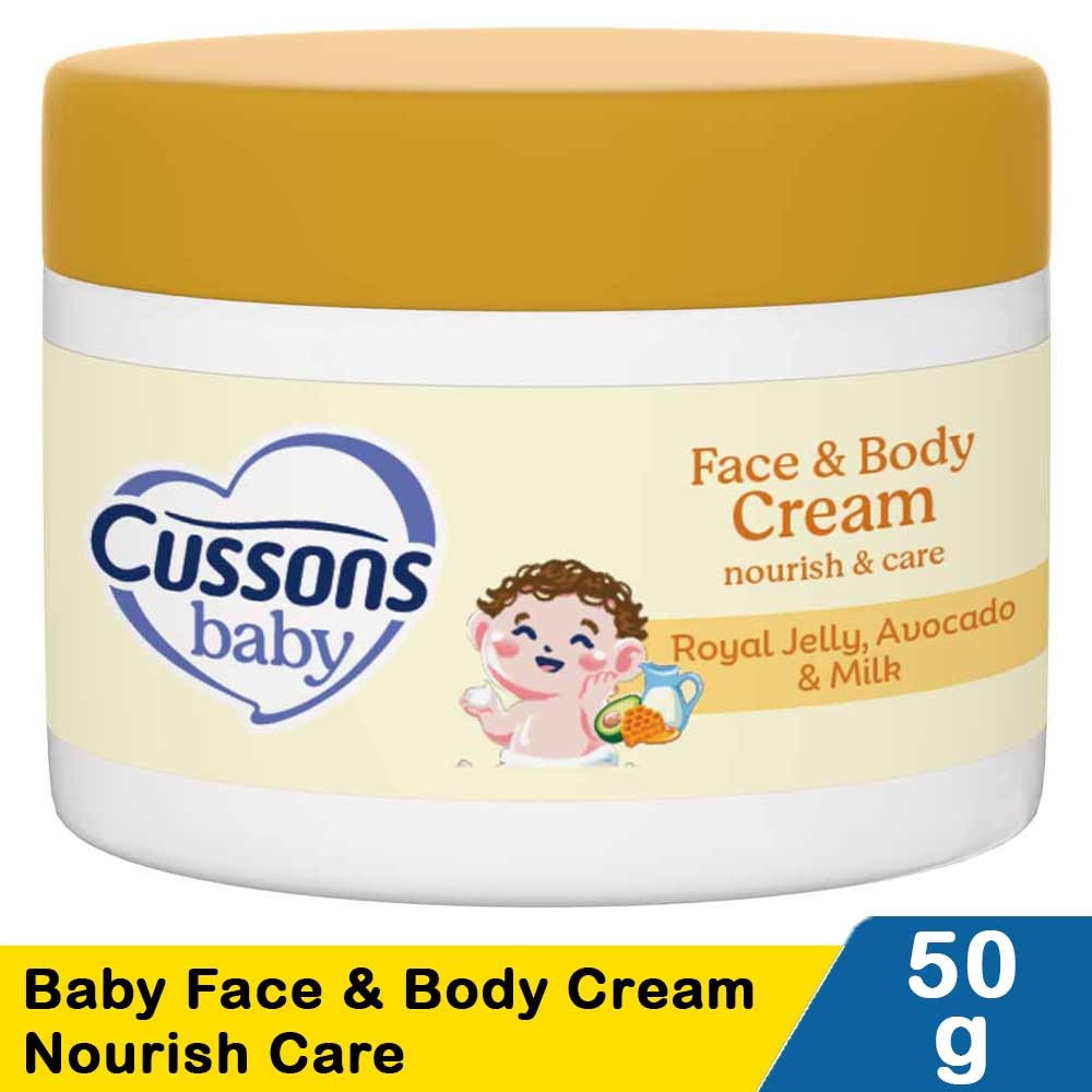 CUSSONS BABY FACE & BODY CREAM NOURISH CARE 50g