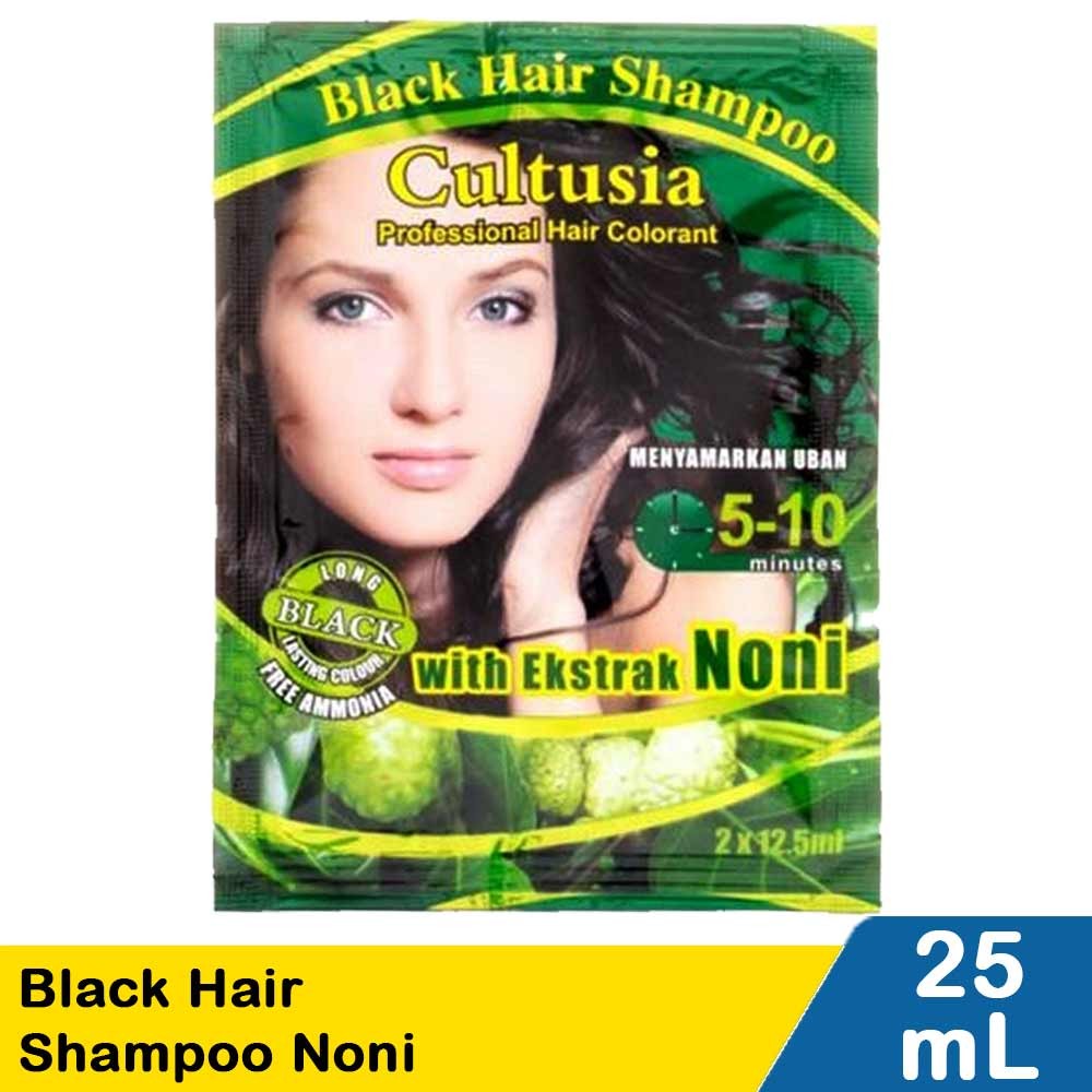 CULTUSIA BLACK HAIR SHAMPOO  NONI  25mL