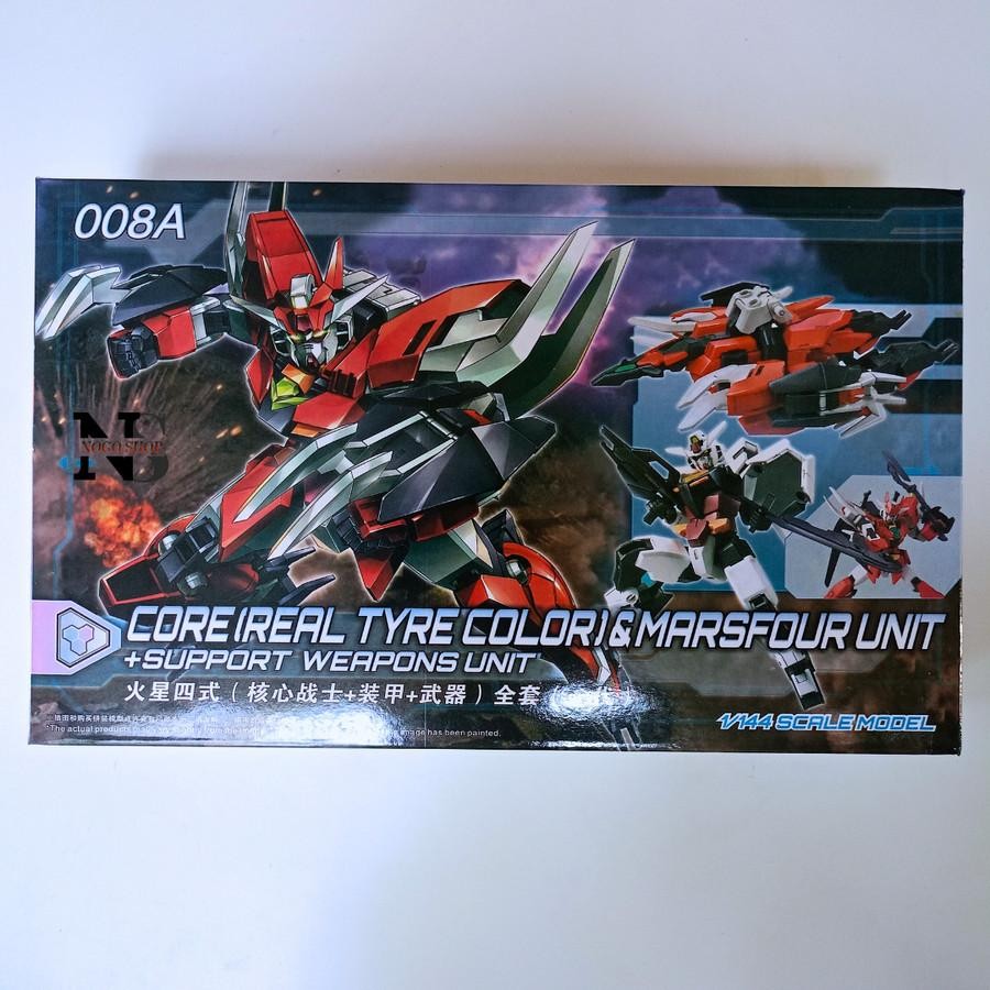 HG Core (Real Tyre Color) & Marsfour Unit + Support Weapons Unit 008A Model Kit