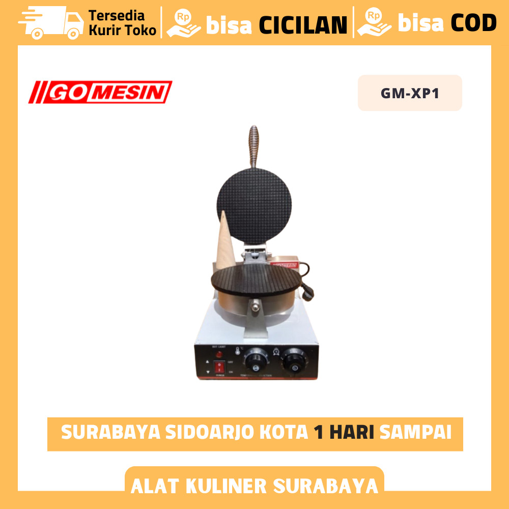 GOMESIN GM-XP1 ICE CREAM CONE MAKER MESIN CETAK CONE ES KRIM 1 PLATE