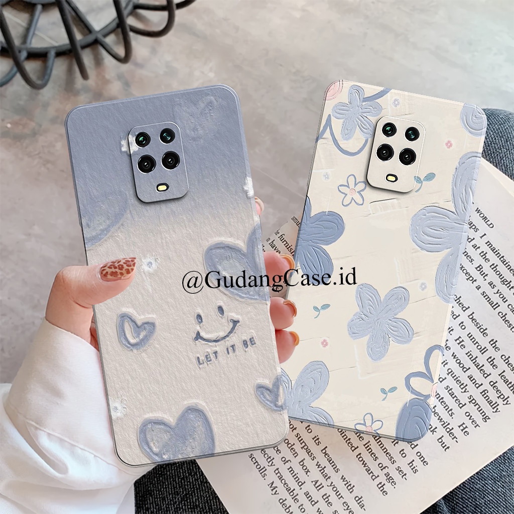 Silikon Redmi Note 9 - Redmi Note 9 Pro Case Pelindung Kamera Motif Bunga