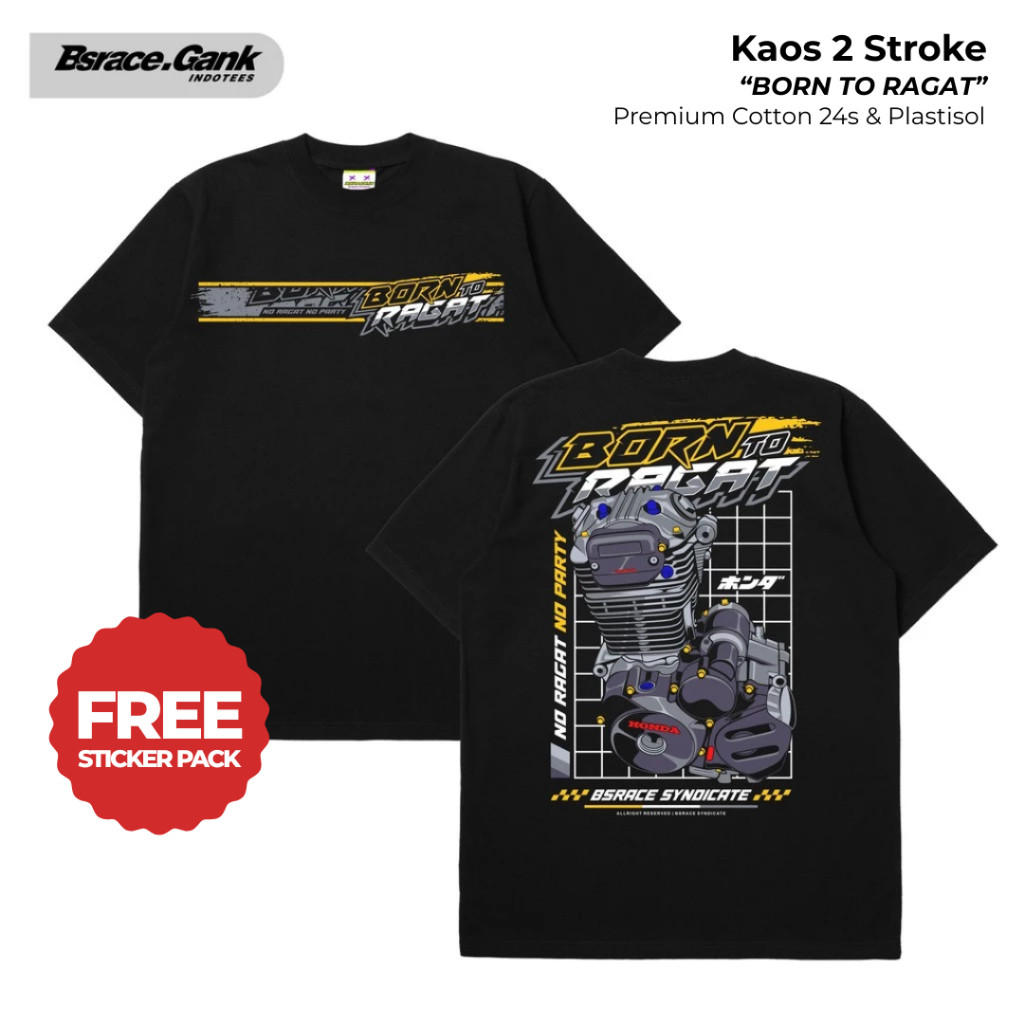 [ BISA COD ]Kaos Born To Ragat | Baju Racing CB GL MP Tiger Herex Jatim | T Shirt Herex Lovers Origi