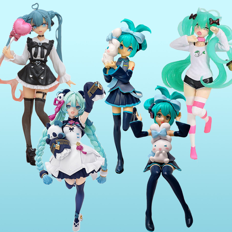 21cm Sexy Girl Hatsune Miku Anime Figure Fashion Subclture Miku Action Figure  Gift PVC Collection M