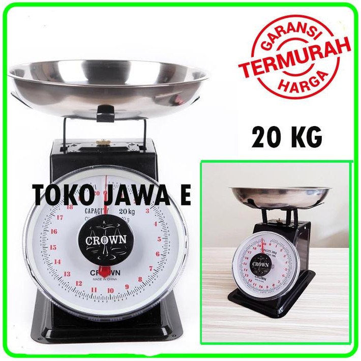 tanekashop - CROWN TIMBANGAN Serbaguna Type Manual Kapasitas 20 Kg - CROWN 20 KG - CROWN 15 KG