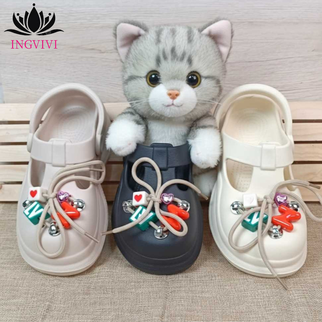 Sandal Jepit INGVIVI Wanita Wedges Cantik dan Elegan Terbaru Wedges Perempuan