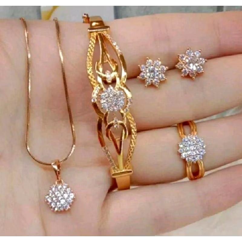 NEW Cod Set Perhiasan Wanita Bangkok Set Lengkap Titanium Asli