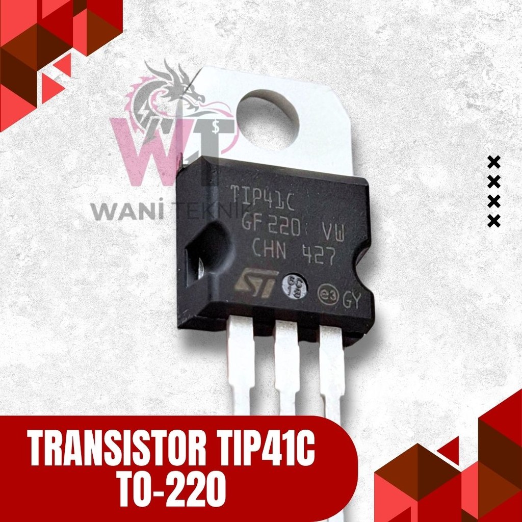 Transistor TIP41C TO-220 – Original Untuk DIY Audio & Power Supply