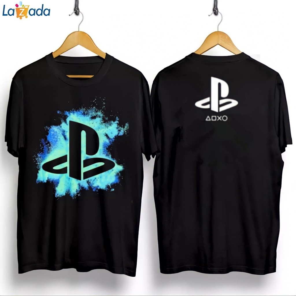 OT58 . KAOS T-SHIRT KAOS SIMBOL GAME KAOS PLAYSTATION KAOS PS KAOS PRIA DISTRO ORIGINAL ASLI KAO