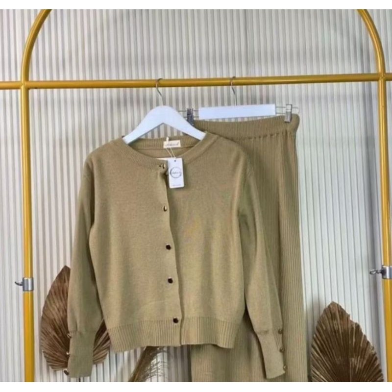 LAPAKSHOP SETELAN RAJUT ROK/ONESET CARDYGAN RAJUT/ ROK RAJUT