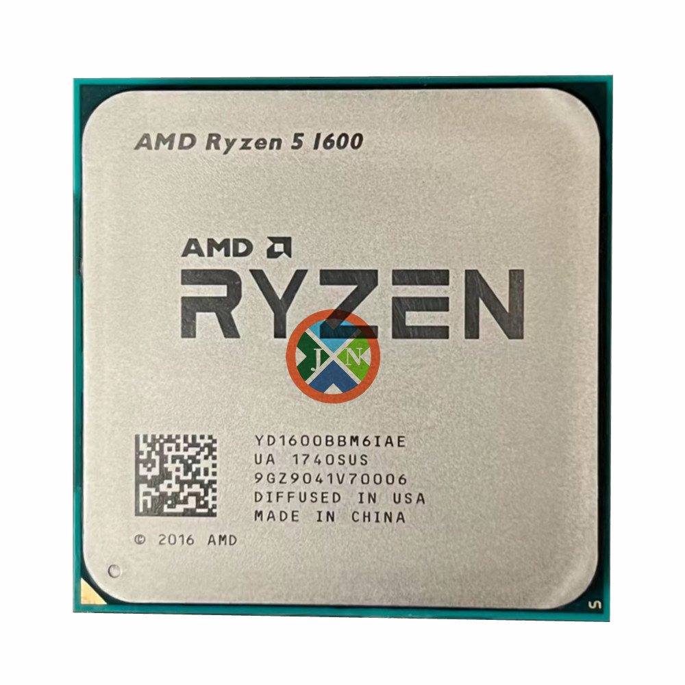 AMD Ryzen 5 1600 R5 1600 3.2 GHz Six-Core Twelve Thread 65W CPU Processor YD1600BBM6IAE Socket AM4