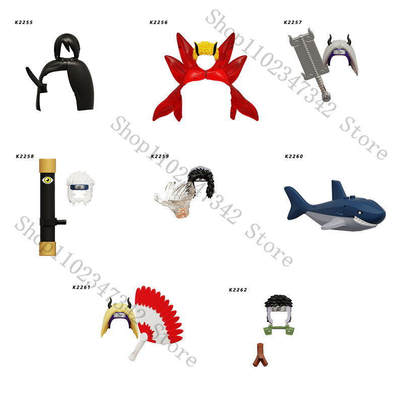 KDL840 Anime Cartoon TV Narutes Uiha Sasuke Yamato Inuzuka Kiba Buig Blocks Kids Mini Toys Collect D