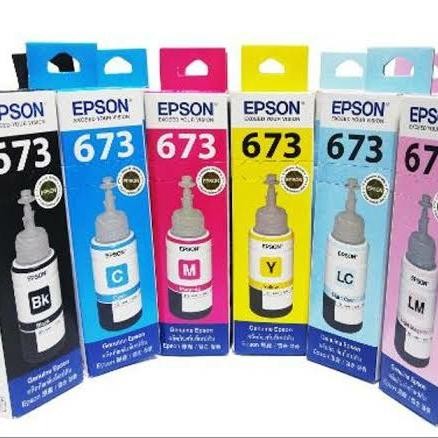 TINTA EPSON 673 BLACK / COLOR ORIGINAL - Hitam