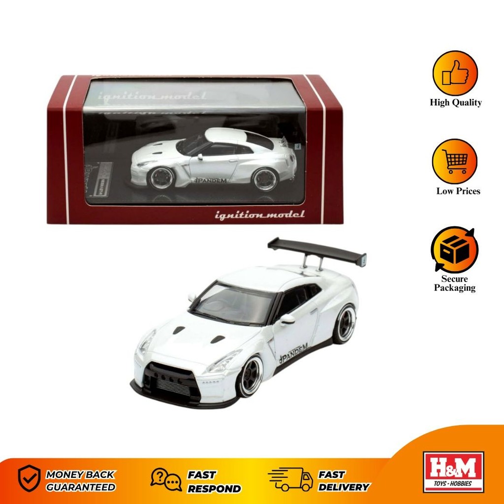 Ignition Model 1/64 Pandem Nissan R35 GT-R White