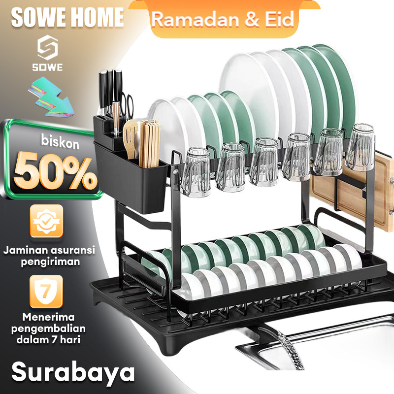 Rak Piring Stainless Rak Piring Wastafel Stainless Rak Wastafel Cuci Piring Rak Pengering Piring