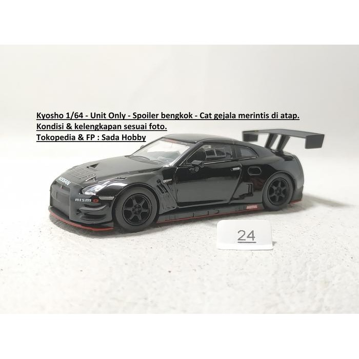 DCT... Kyosho 1/64 Nismo Nissan GT-R Nismo GT3 Hitam Unit Only