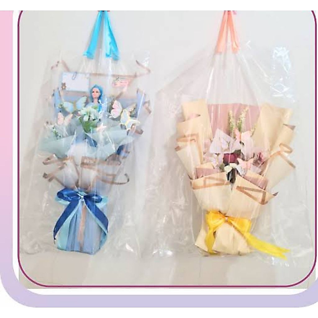 PLASTIK BUKET TRANSPARAN/TAS BUKET TRANSPARAN/PLASTIK BUCKET BUNGA/TAS BUCKET TEBAL MURAH/PLASTIK BU
