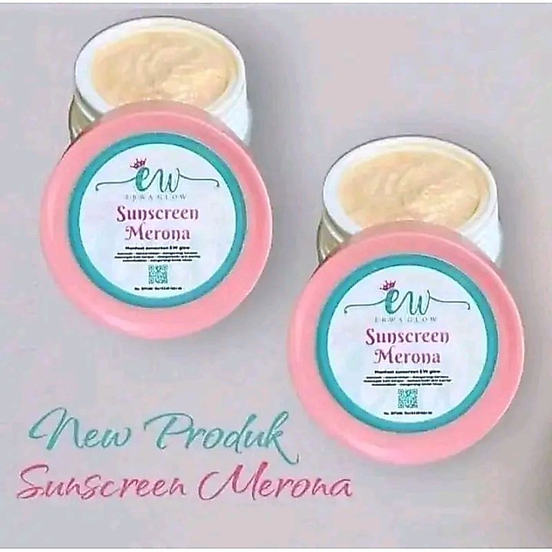 SUNSCREEN MERONA ERWA GLOW  BPOM .