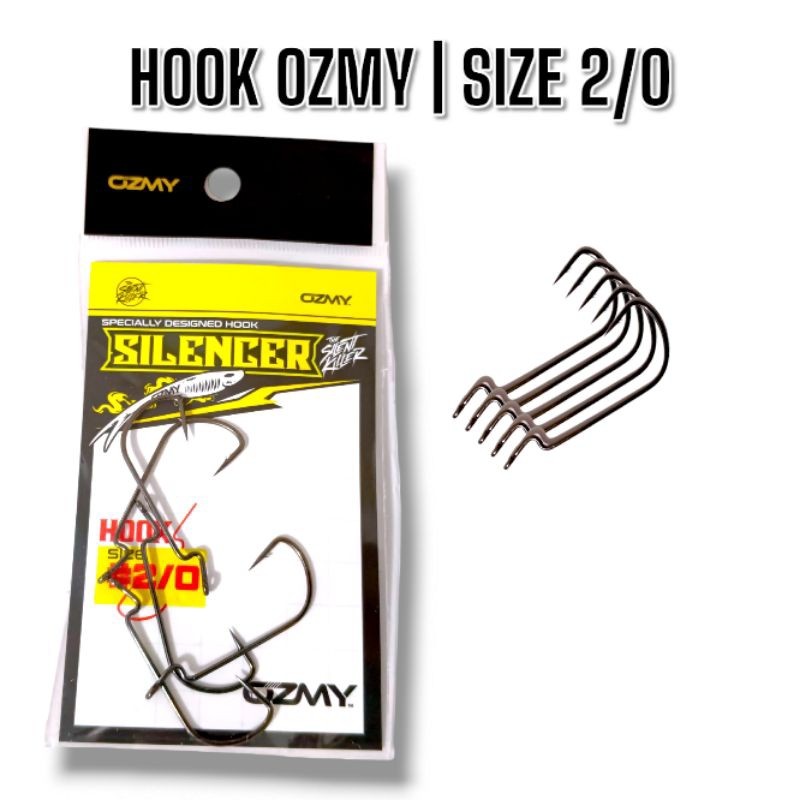 Kail Pancing Ozmy Ukuran 2/0 Cocok Untuk Silencer 8cm