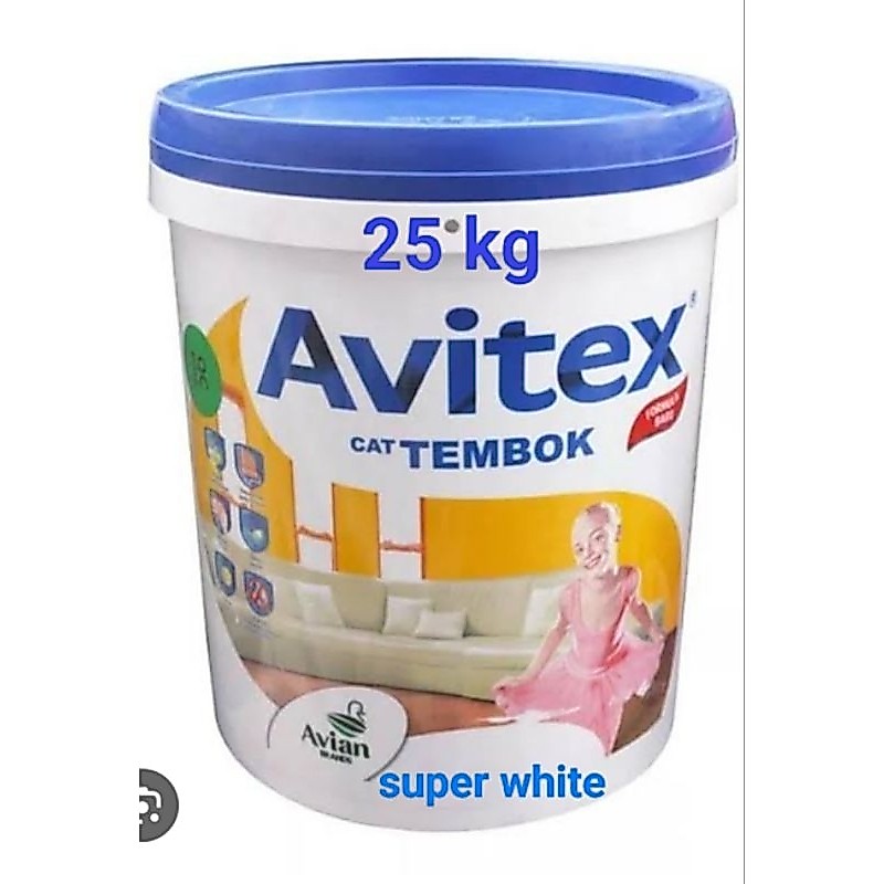cat avitex 25 kg super white,cat tembok Avitex super white 25 kg