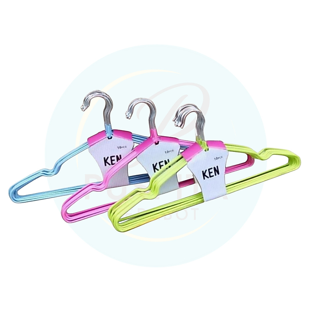 HANGER KAWAT | GANTUNGAN BAJU STAINLESS STELL LAPIS KARET