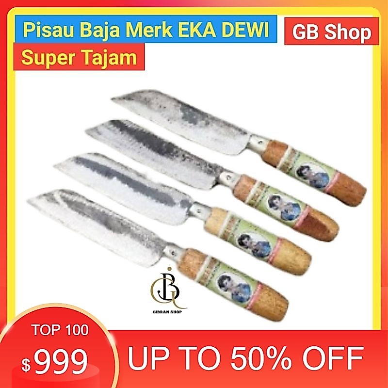 Pisau Dapur murah asli baja merk UD EKA DEWI Best Seller