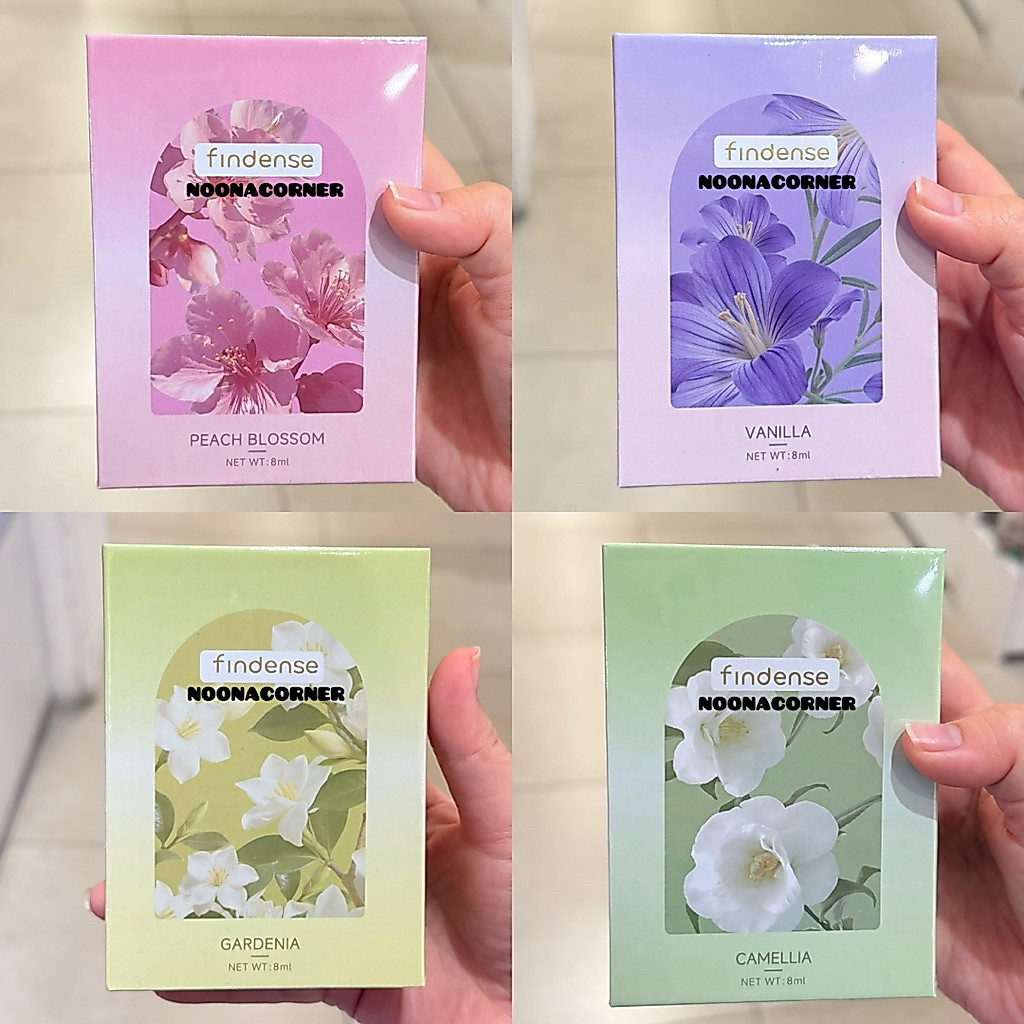 Ohsome x Findense‼️ Pewangi Mobil / Car Air Freshener Floral Series (8ml) Gardenia / Vanilla / Peach