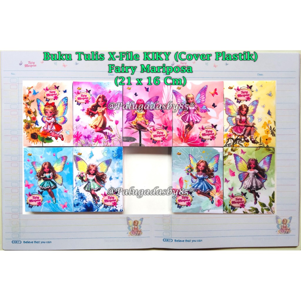 (1 Pak Isi 10 Pcs) Buku Tulis KIKY X-File 56 Cover Plastik - Buku Tulis Kiky 56 X-File (1 Pak/10)