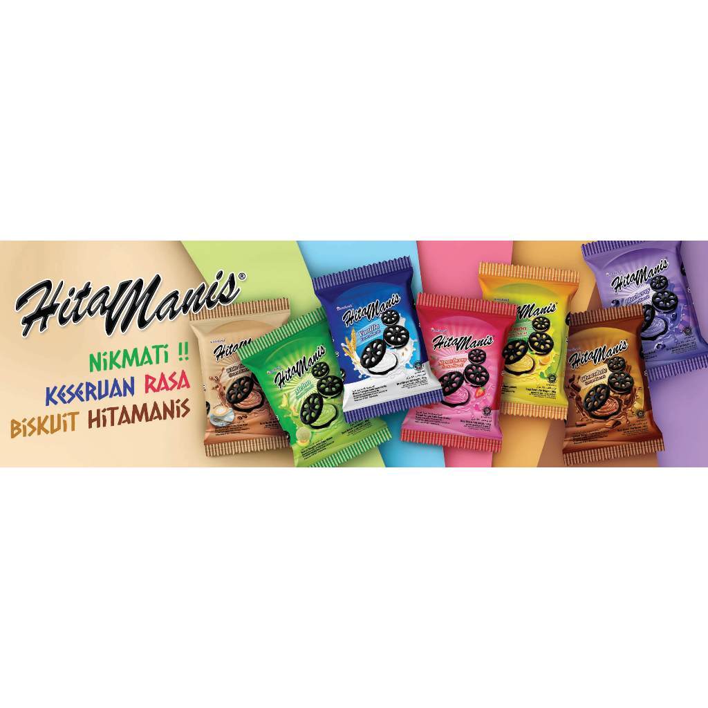 Inafood Hitam Manis 82gr - Biskuit Krim Aneka Rasa