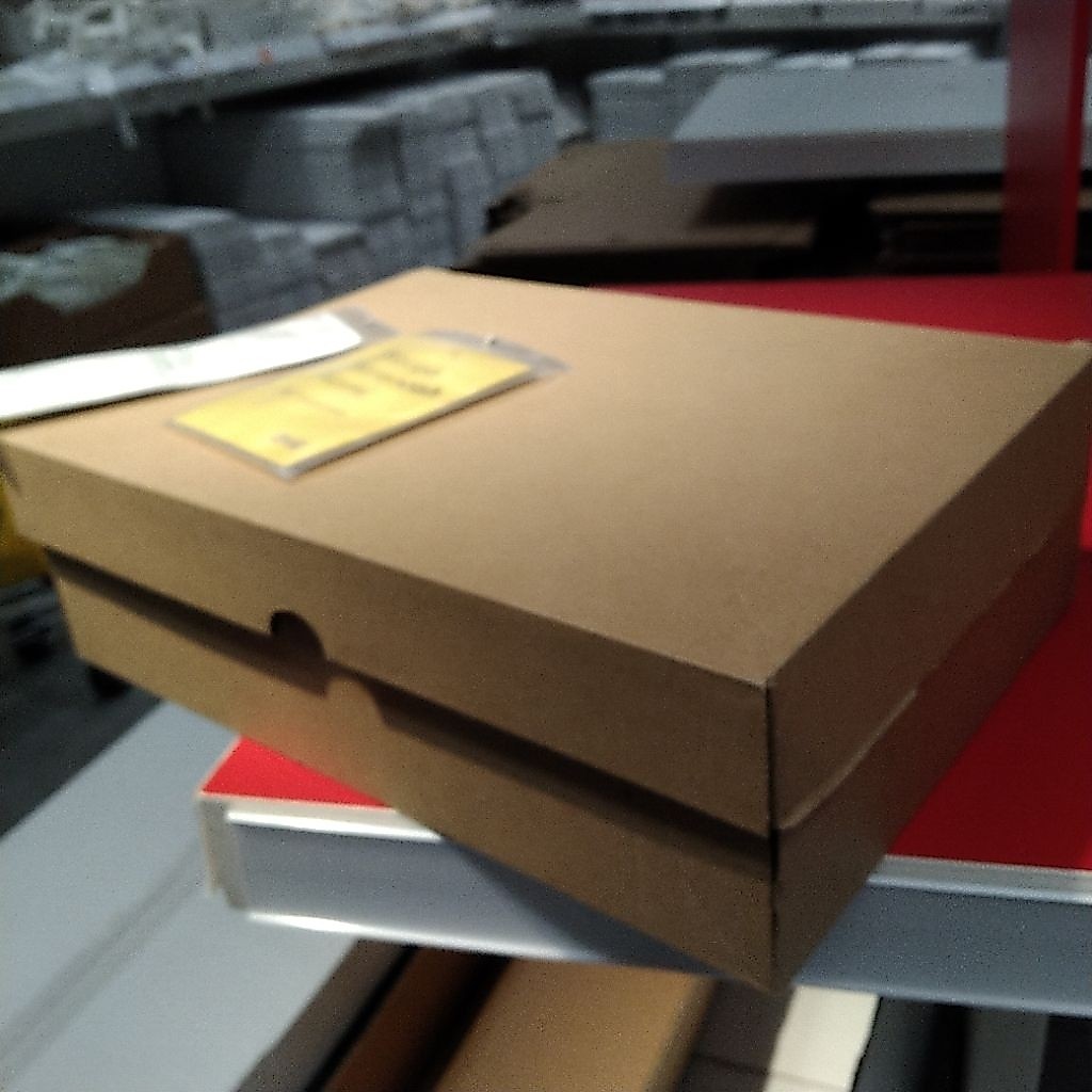 Kotak arsip dokumen A4 pendek dg tutup 32x23x10cm kotak kado hardbox hardcase kotak aksesoris coklat
