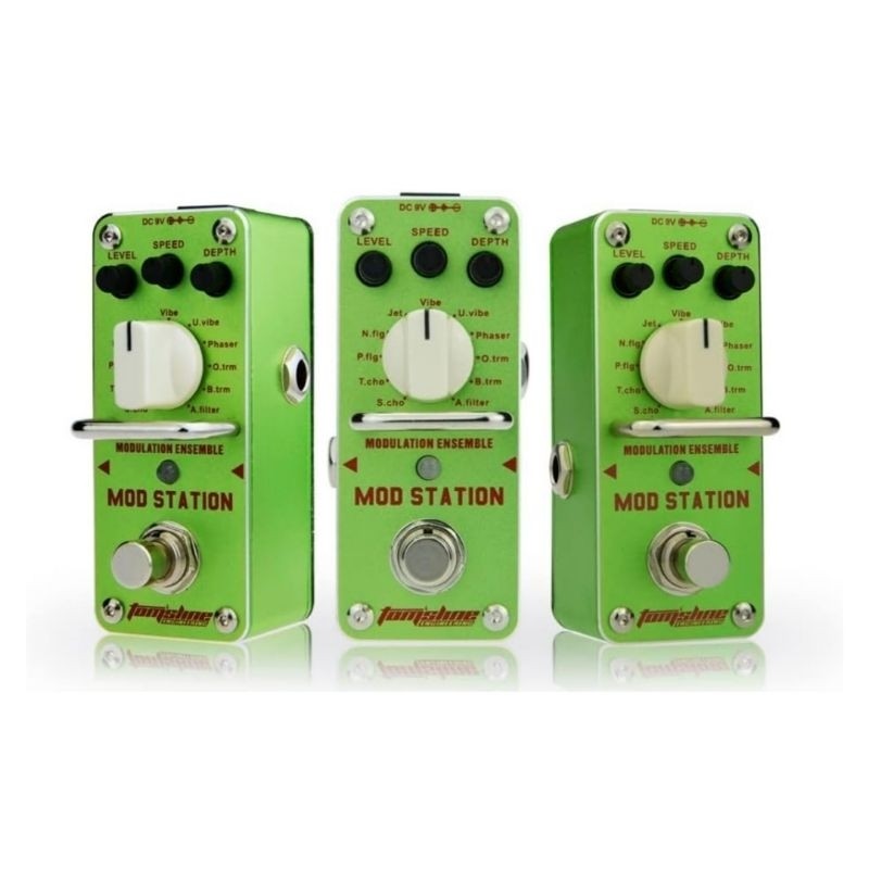 Efek Gitar Tomsline MOD Station AMS-3 Modulation Ensemble Efek Gitar Modulasi Chorus Flanger Vibe Ph