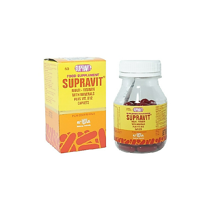 SUPRAVIT MULTI VITAMIN 1 BOTOL 60 TABLET