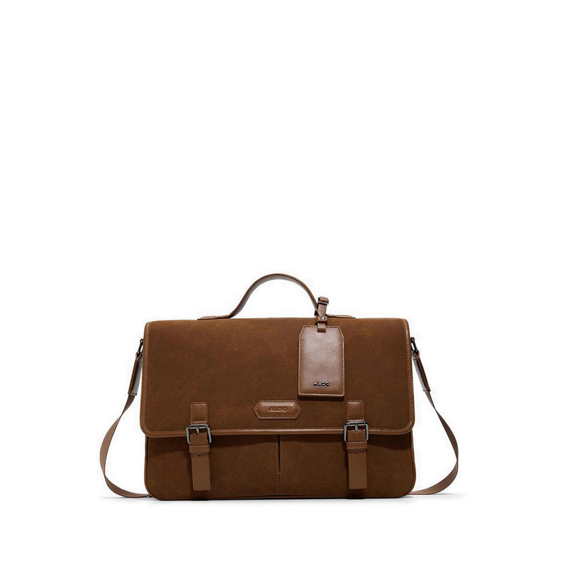 ALDO ORIGINAL STORE 100% - Agreramond Men's Messenger Bag - Open Brown