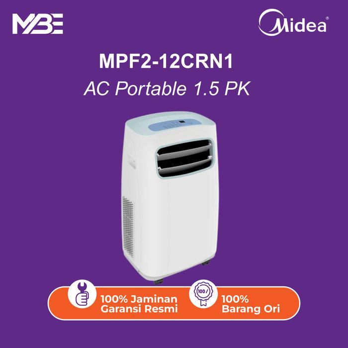 Midea MPF2-12CRN1 AC Portable 1.5 PK Garansi Resmi 12000 BTU/h, 1350 W, R410A, Remote Control, 100% 