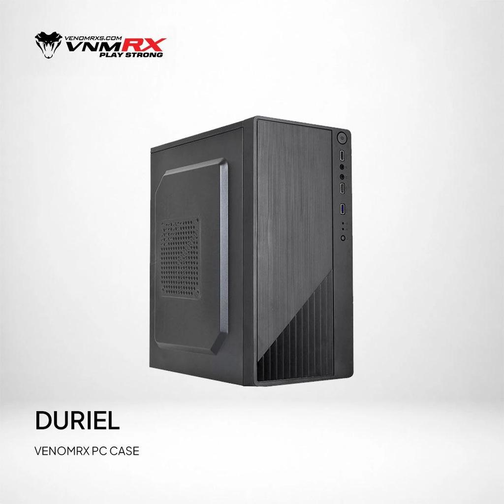 CASING VENOMRX DURIEL | PC Case Office M-ATX Include PSU POWERCORE 500