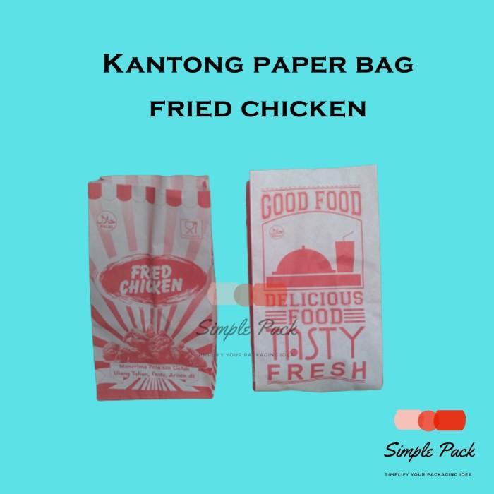 Kantong Fried Chicken | Paper Bag Ayam Goreng | Bungkus Kertas Ayam 1000 lembar