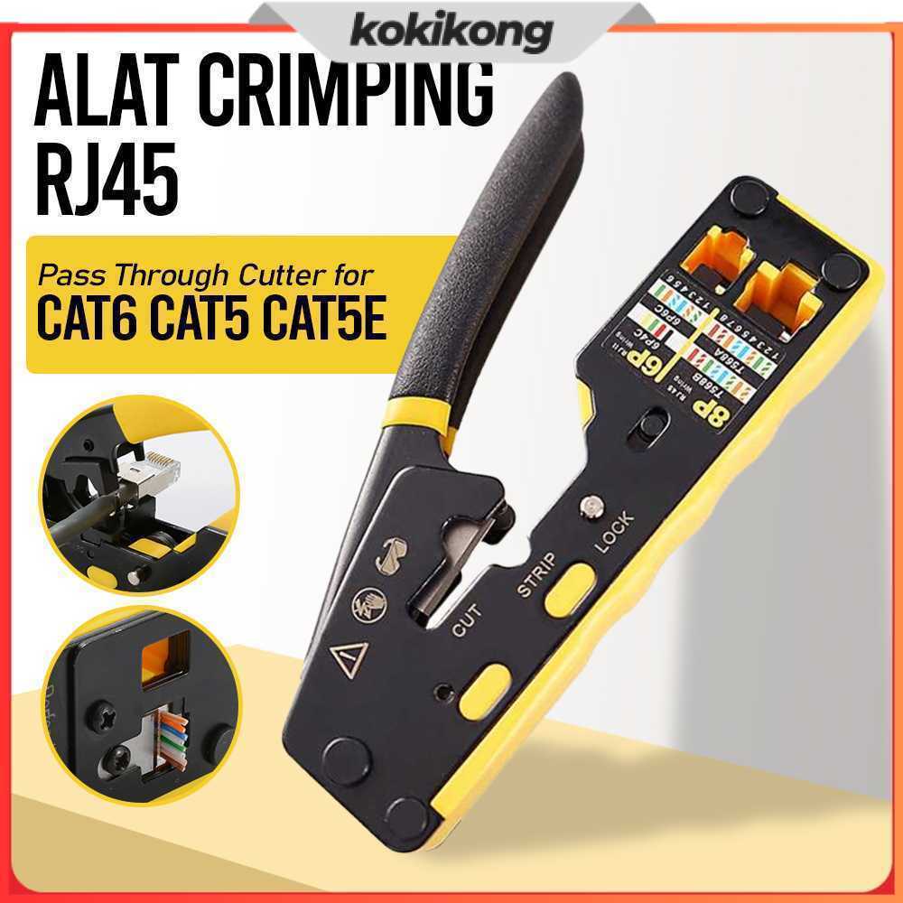Alat Crimping RJ45 Pass Through Cutter for CAT6 CAT5 CAT5E - 6088