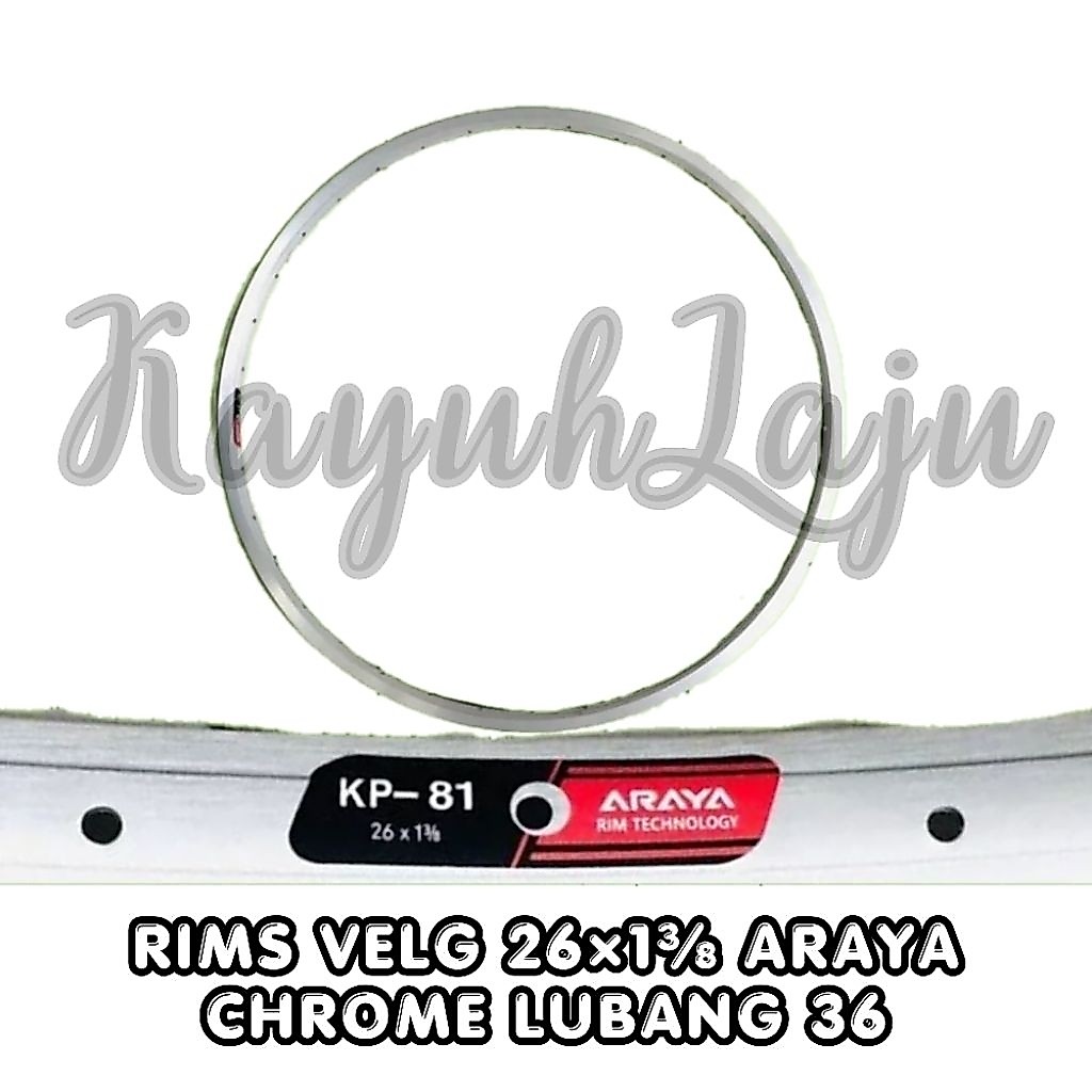 VELG 26 X 1 3/8 ARAYA LUBANG 36