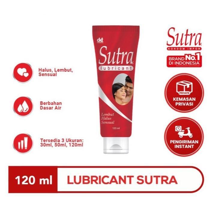 AMAN Ready Stock Sutra Lubricant - Pelumas Lebih Licin Kemasan Baru Botol Tube 120 ml