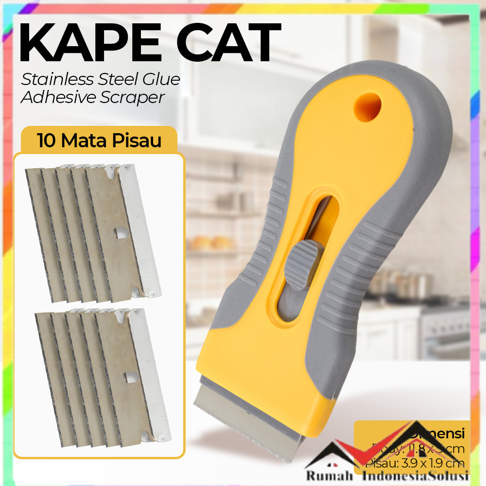 

- NEWONE Kape Cat Keramik Scraper Removal Glue Adhesive Stainless Steel - NW1 -