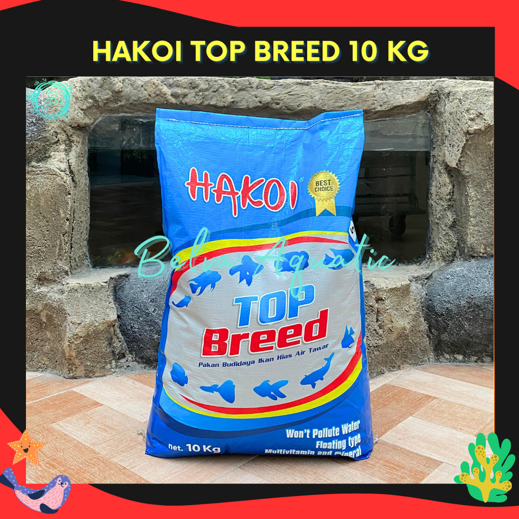 HAKOI TOP BREEDER 10 KG PAKAN IKAN HIAS HAKOI BREEDER 10KG
