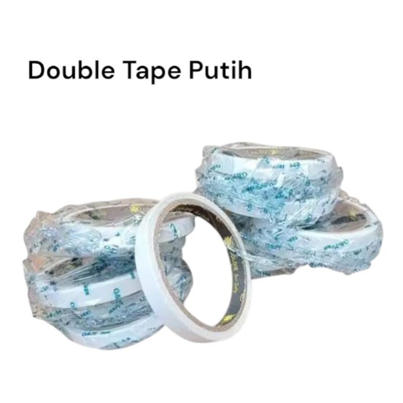 

Double Tape Putih 1" & 1/2 inch /Double Tape 2 sisi murah