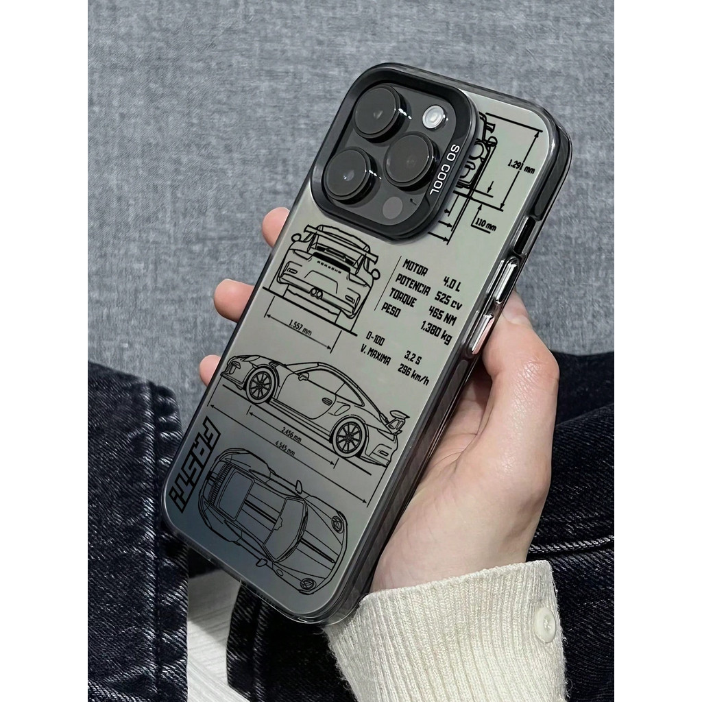 Casing infinix motif Spesifikasi mobil sport untuk INFINIX SMART 5 6 7 8 infinix HOT 8  9 10 11 12 2