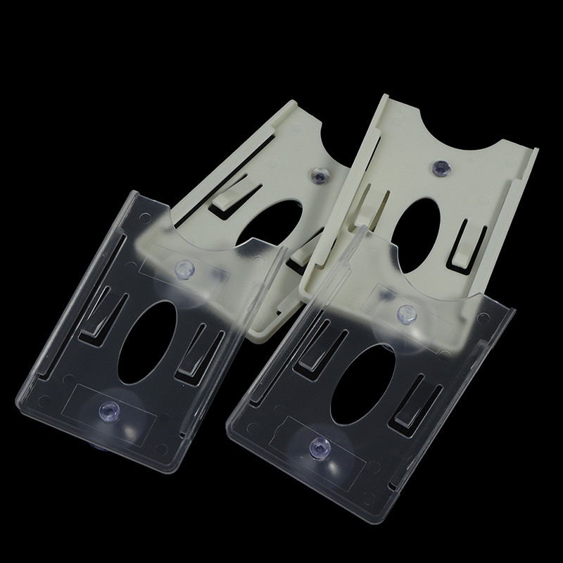 

2PCS Brand New Card Holder For Windshield Glass Tag Durable ID IC Card Sleeve