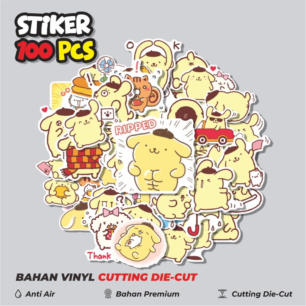 

Terbaru! 50 pcs Stiker Kartun Karakter Pompompurin Dekorasi Lucu Kreatif untuk Notebook, Skateboard, HP