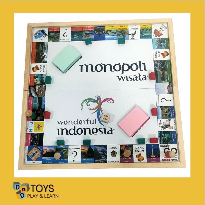 New Mainan Anak Keluarga Permainan Papan Monopoli Wisata Family Board GamePremium