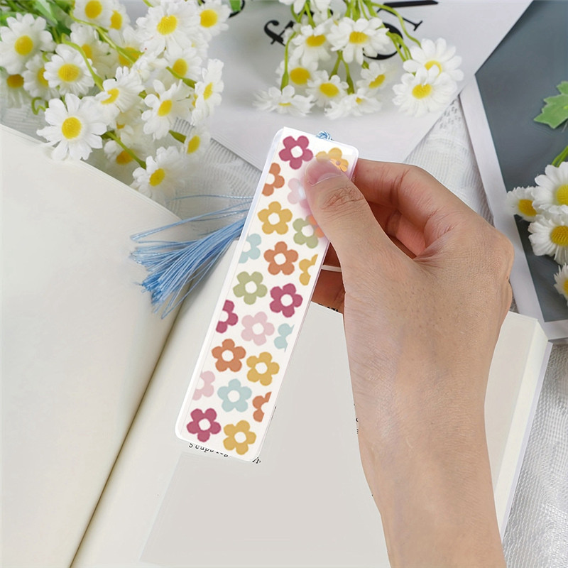 

AT21-16Pcs Acrylic Bookmark Blanks ,Blank Bookmarks Waterproof UV DTF Transfers Stickers For DIY Crafts Hanging Tag Gift