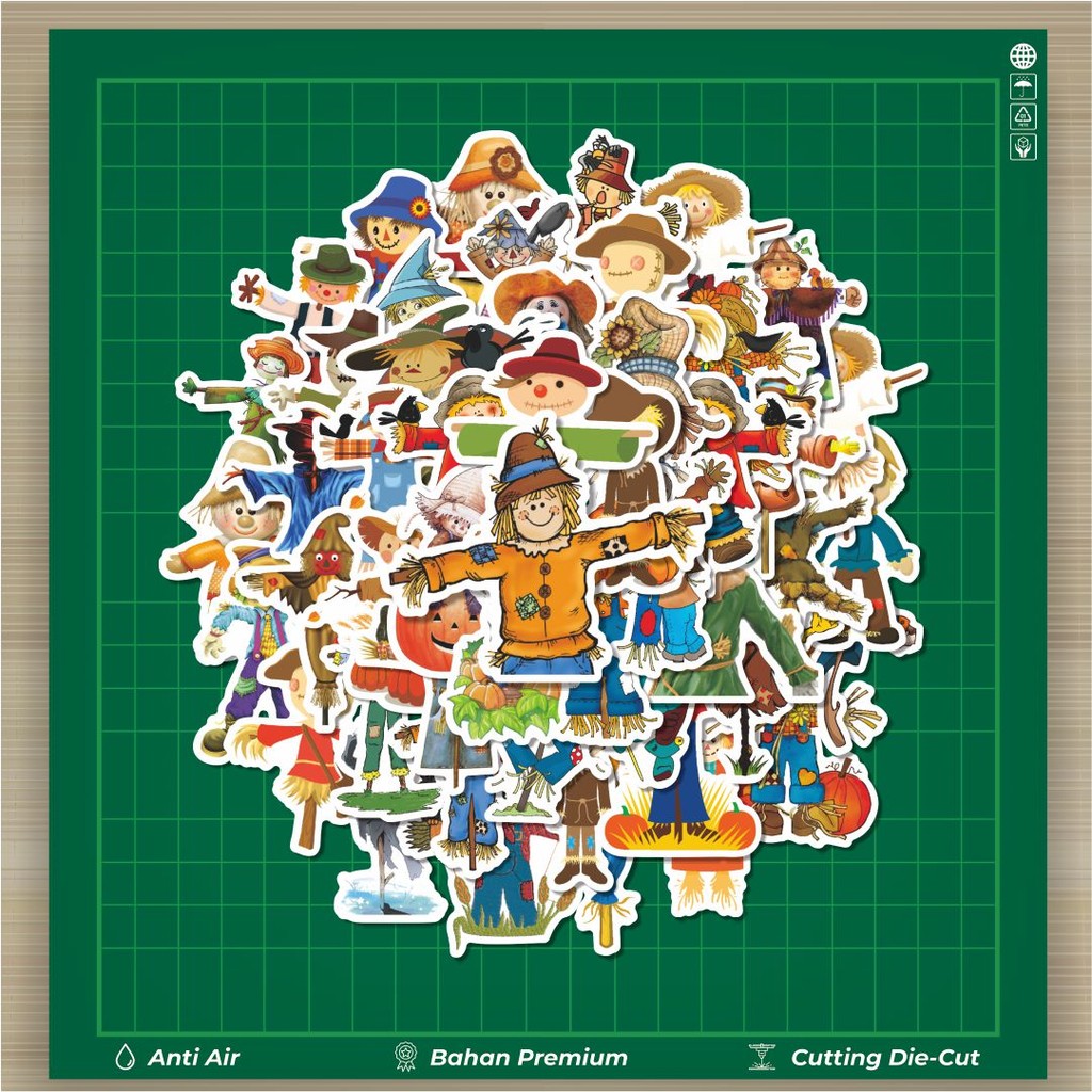 

HOT 50 PCS STIKER pcs Kartun Funny Scarecrow Pack Stiker Fashion Cars Decal Dingin Kartu Album Custom Vinyl Anti Air- Sticker Aesthetic Buku Journal Koper Casing HP Tablet Laptop Helm Motor Botol Minum